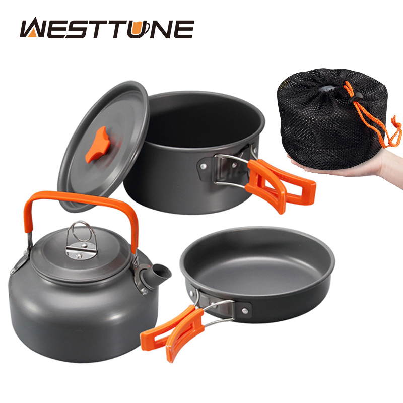 Camping Cooking Griddle - WESTTUNE Zestaw naczyń kempingowych Aluminiowy przenośny