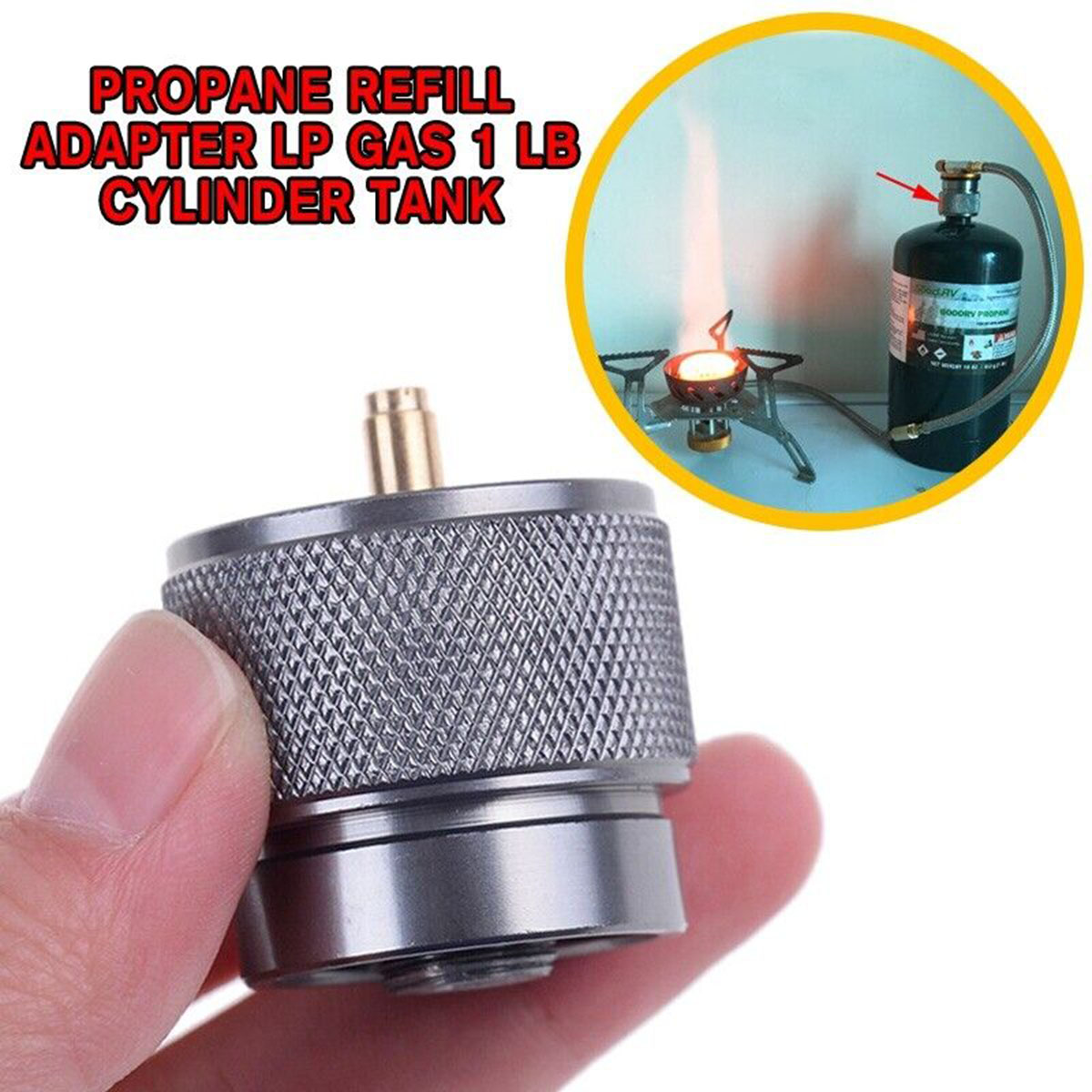 Camping Cooking Canister - Adapter do napełniania kuchenki gazowej, butla