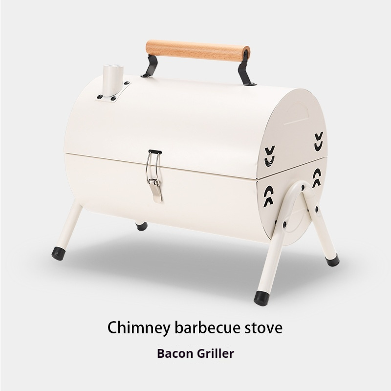 Camping Cooking Easy - Przenośny grill na węgiel drzewny, lekki,