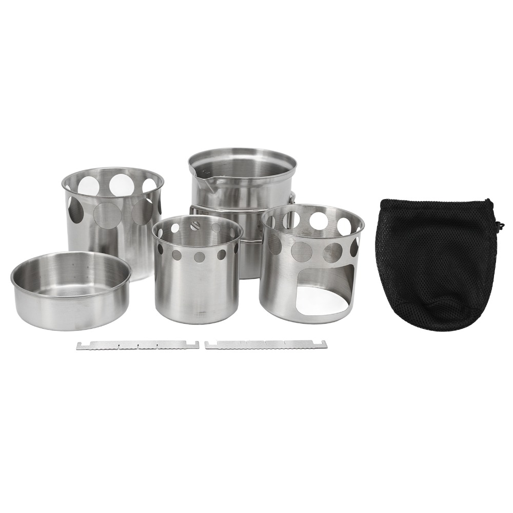 Zestaw naczyń kempingowych ze  – Camping Cooking Pot With Lid recenzja i cena