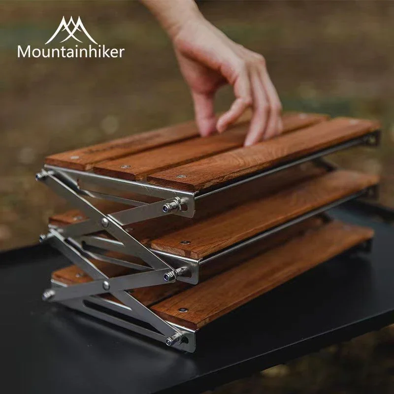 MOUNTAINHIKER Trzypoziomowy Re – Camping Cooking Table Foldable recenzja i cena