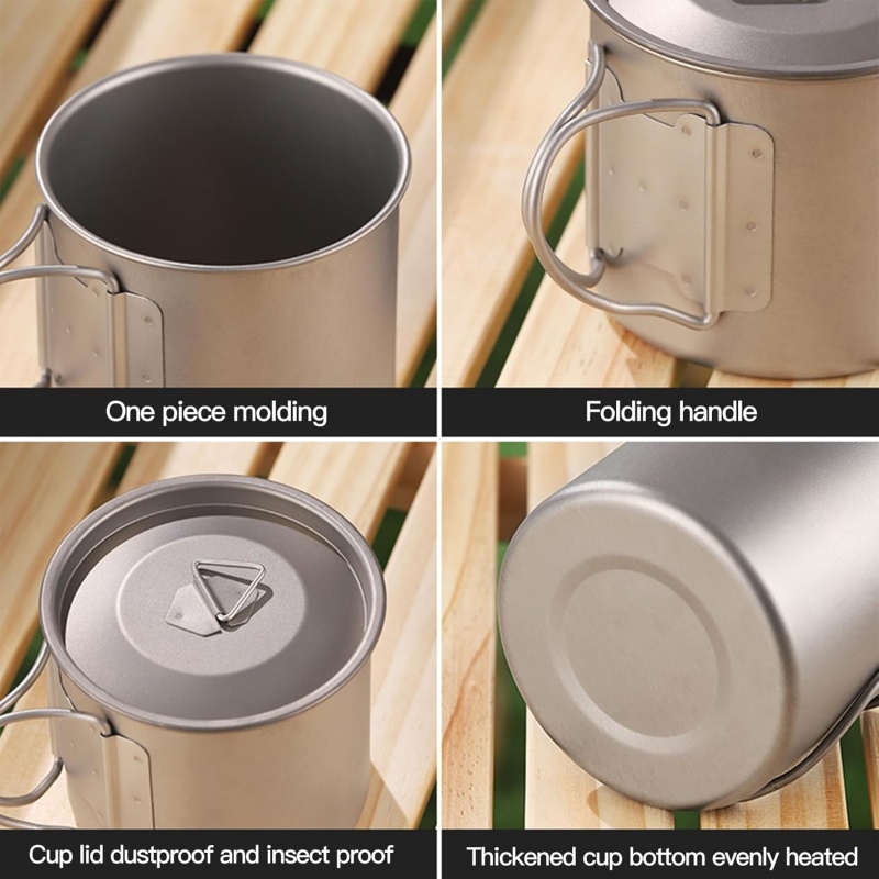 Tytanowy kubek kempingowy ze s – Camping Cooking And Eating recenzja i cena