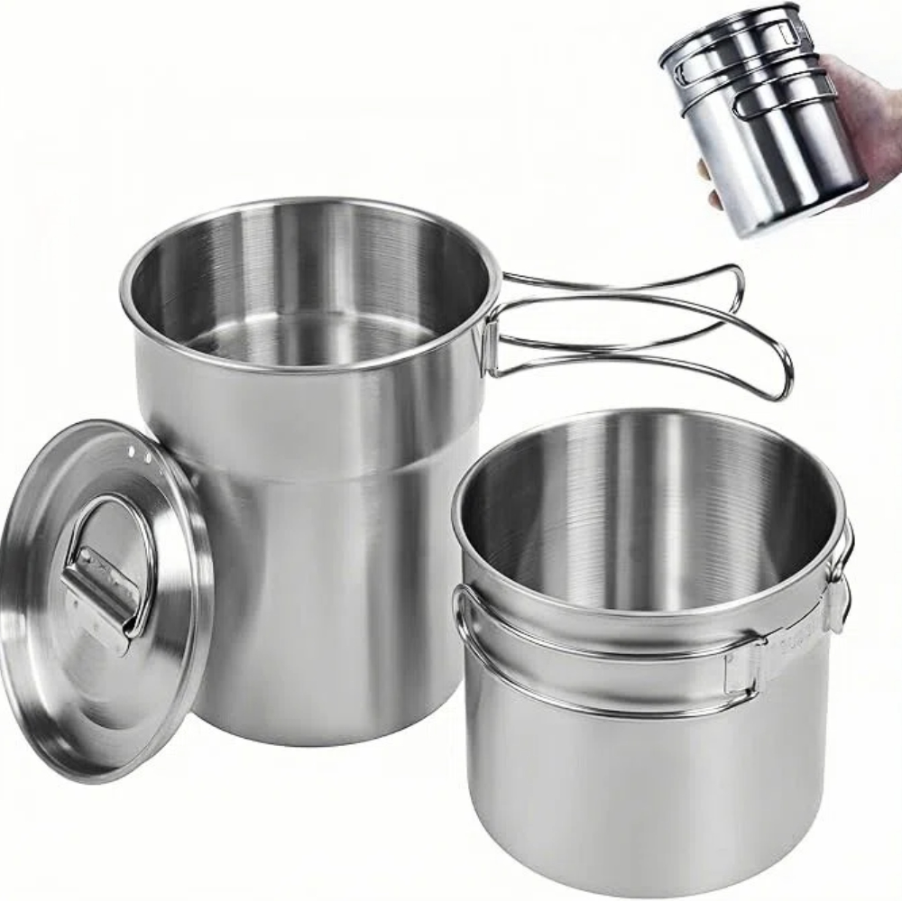 Składane kubki kempingowe, nac – Camping Cooking Pot With Lid recenzja i cena