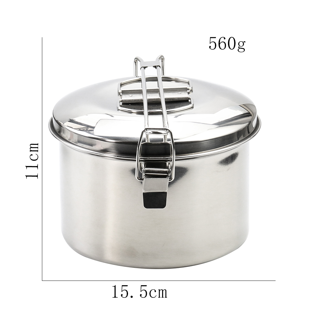 Garnek ze stali nierdzewnej z  – Camping Cooking Pot With Lid recenzja i cena