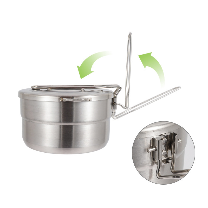 Naczynie do gotowania na zewną – Camping Cooking Pot With Lid recenzja i cena