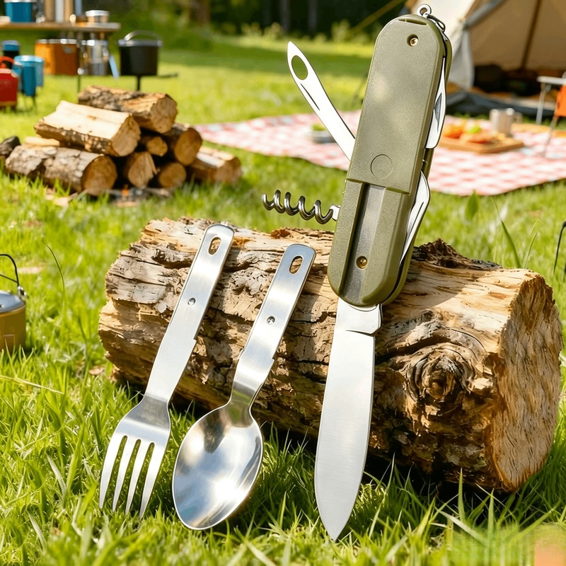 Zestaw sztućców kempingowych 7 – Camping Cooking And Eating recenzja i cena