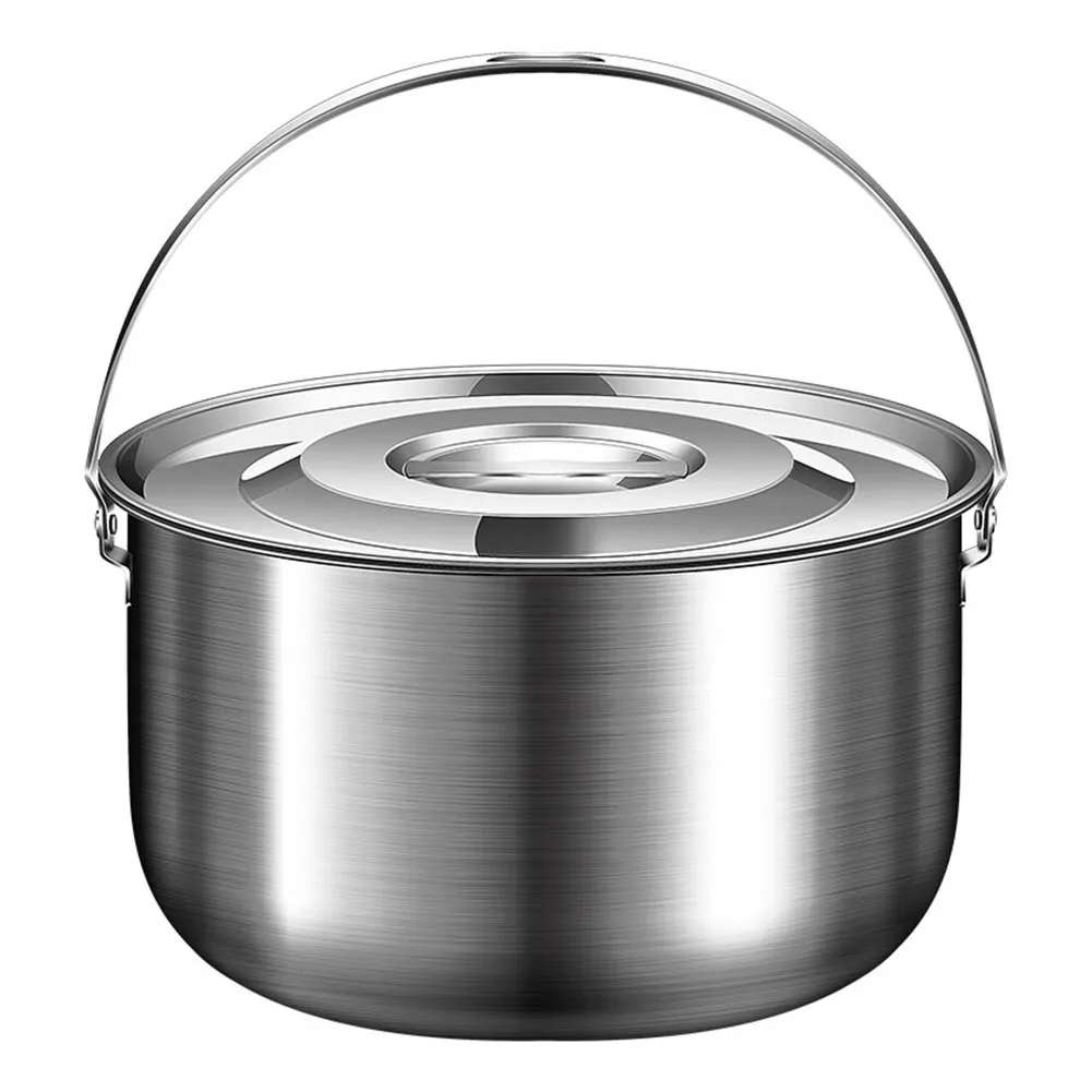 Garnek kempingowy wykonany ze  – Camping Cooking Pot With Lid recenzja i cena