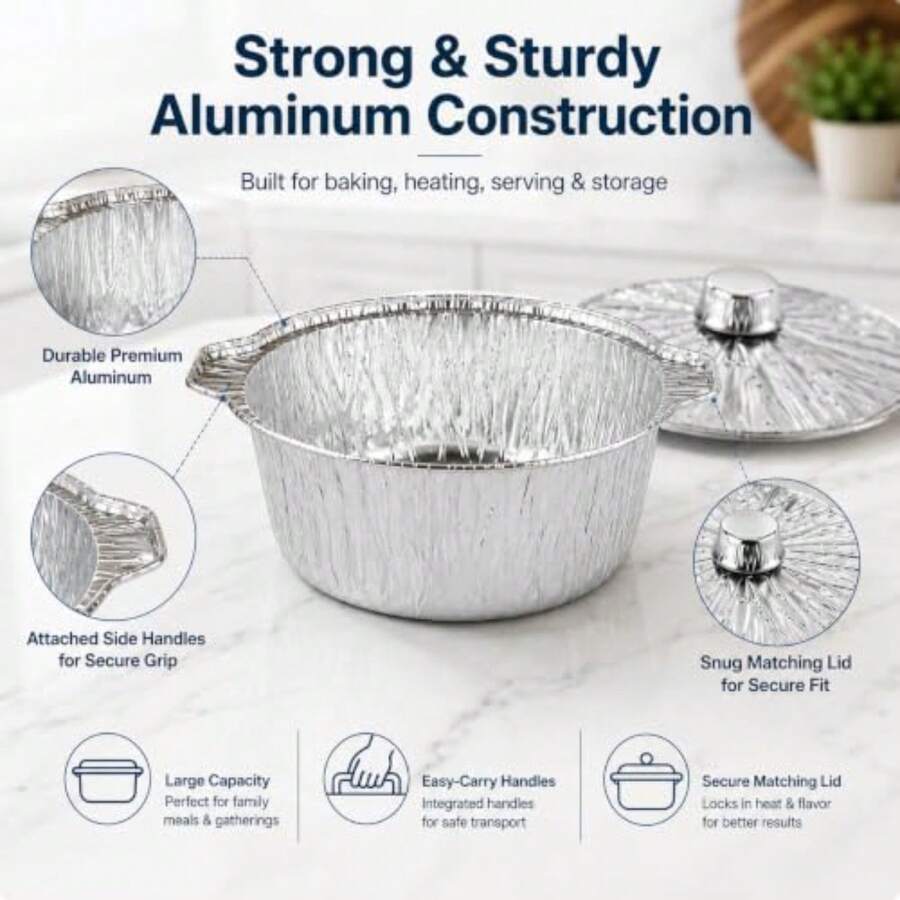 12 sztuk jednorazowych naczyń  – Camping Cooking Pot With Lid recenzja i cena