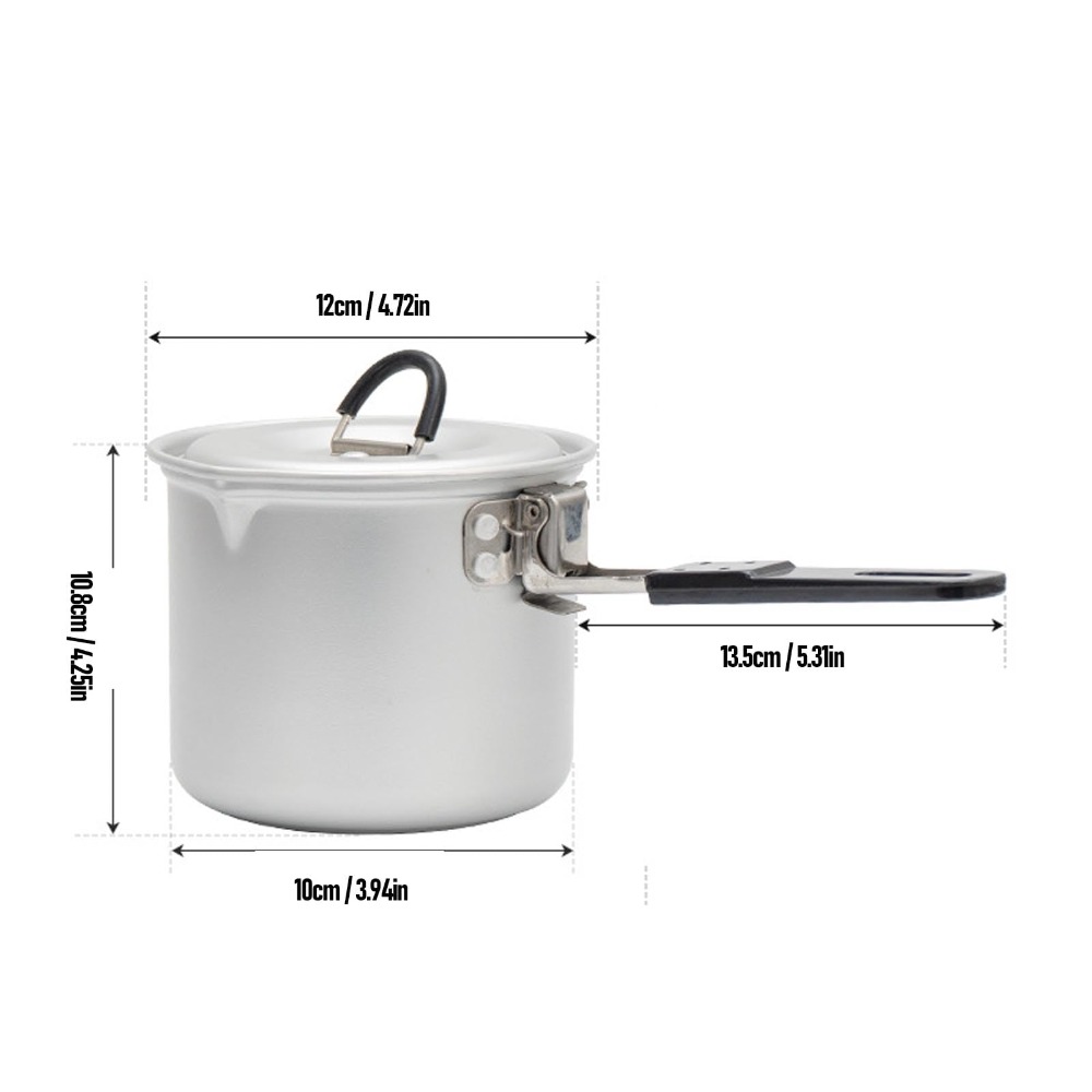 Garnek kempingowy, 770 ml, prz – Camping Cooking Pot With Lid recenzja i cena
