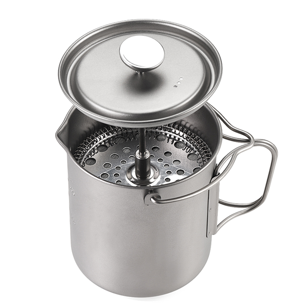 Kubek do kawy z tytanu Lixada  – Camping Cooking Pot With Lid recenzja i cena