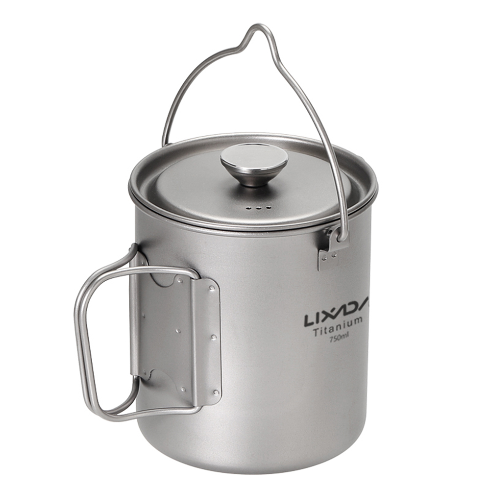 Kubek do kawy z tytanu Lixada  – Camping Cooking Pot With Lid recenzja i cena