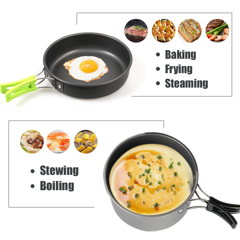 WESTTUNE Zestaw naczyń kemping – Camping Cooking Griddle recenzja i cena