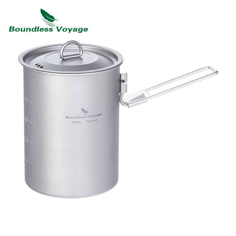 Boundless Voyage 900ml Titaniu – Camping Cooking Pot With Lid recenzja i cena