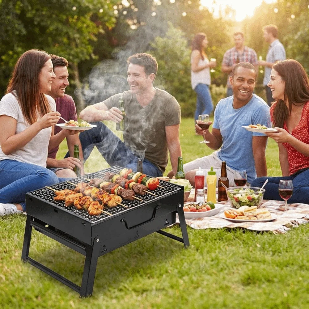 Przenośny, wzmocniony grill BB – Camping Cooking Easy recenzja i cena