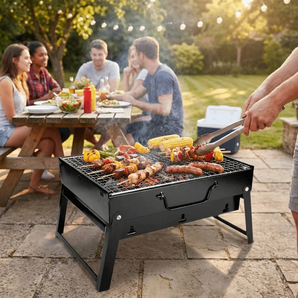 Przenośny, wzmocniony grill BB – Camping Cooking Easy recenzja i cena