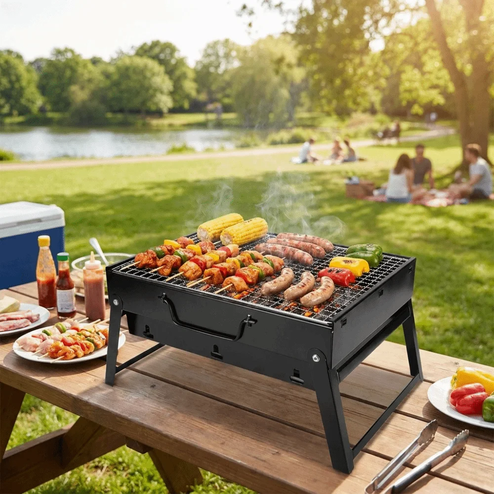Przenośny, wzmocniony grill BB – Camping Cooking Easy recenzja i cena
