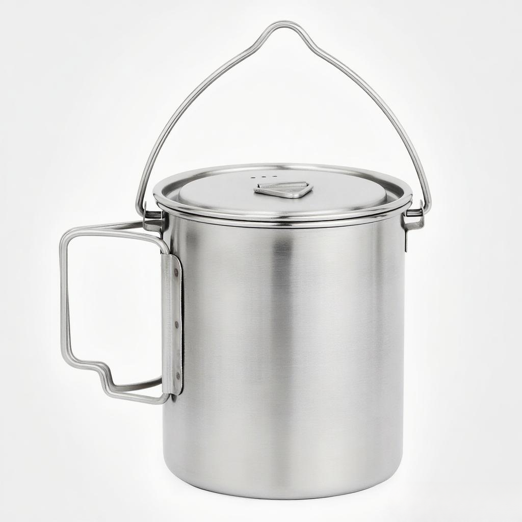 Kubek/termos ze stali nierdzew – Camping Cooking Pot With Lid recenzja i cena