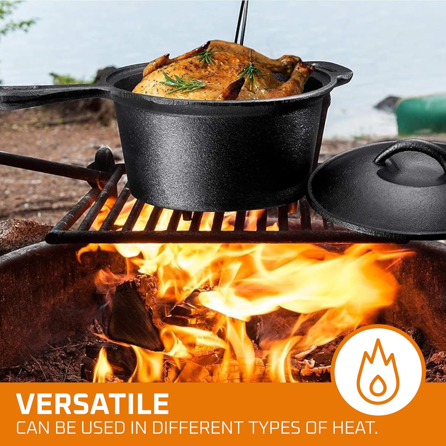 Zestaw do gotowania na kemping – Camping Cooking Pot With Lid recenzja i cena